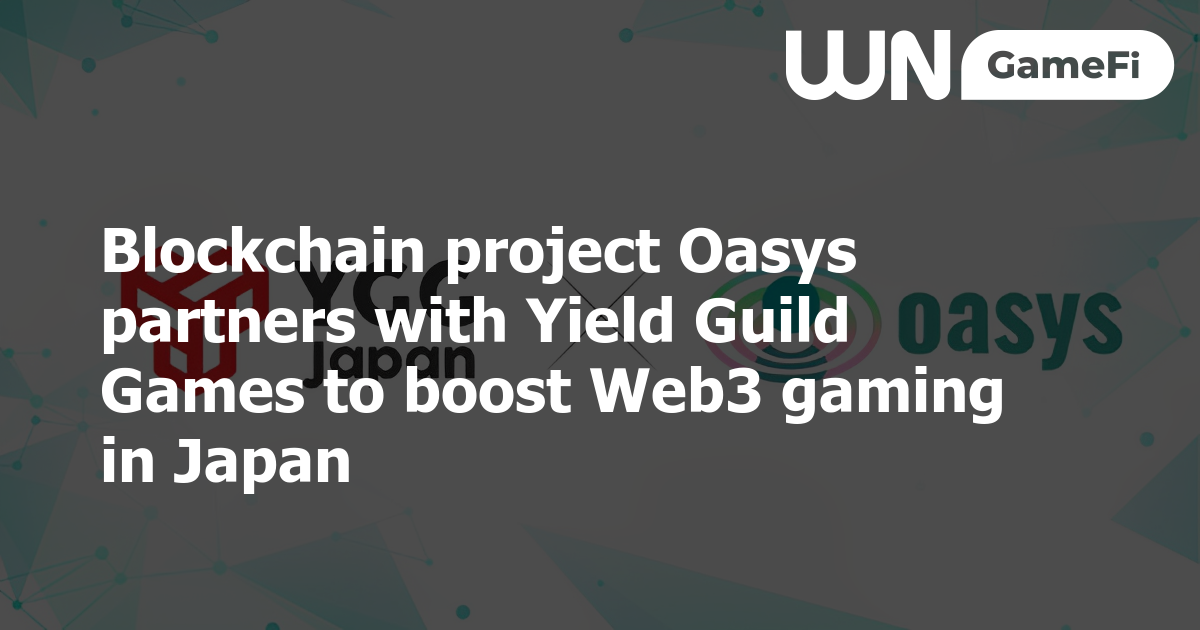 Square Enix Joins Oasys Gaming Blockchain, To Explore Development of New  Blockchain Games